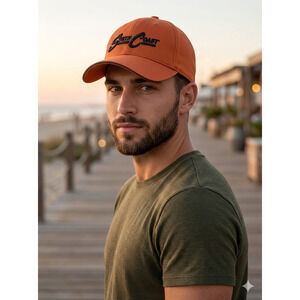 South Coast Orange Adjustable Baseball Cap Outdoor Casual Hat
